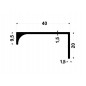 AMA Profil maner U9,aluminiu anodizat,3.5m